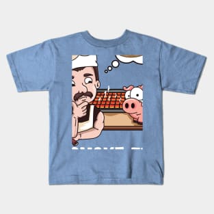 I'd Smoke That Barbeque BBQ Smoker Chef Kids T-Shirt